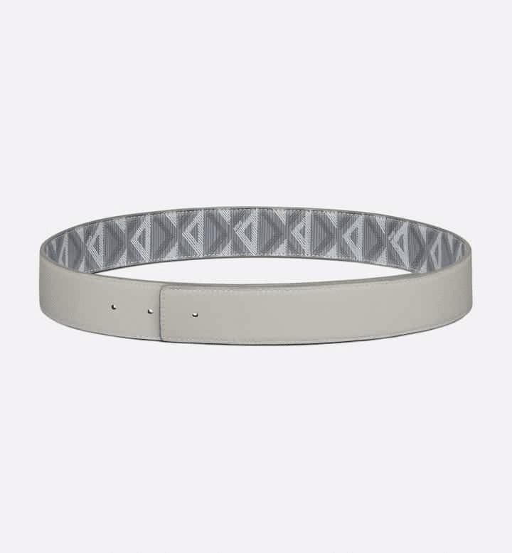 Dior Gray CD Diamond Canvas and Dior Gray Smooth Calfskin, 40 MM