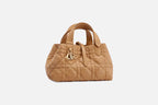 SMALL DIOR TOUJOURS BAG Medium Tan Macrocannage Calfskin