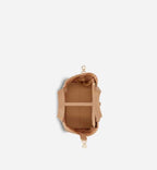 SMALL DIOR TOUJOURS BAG Medium Tan Macrocannage Calfskin
