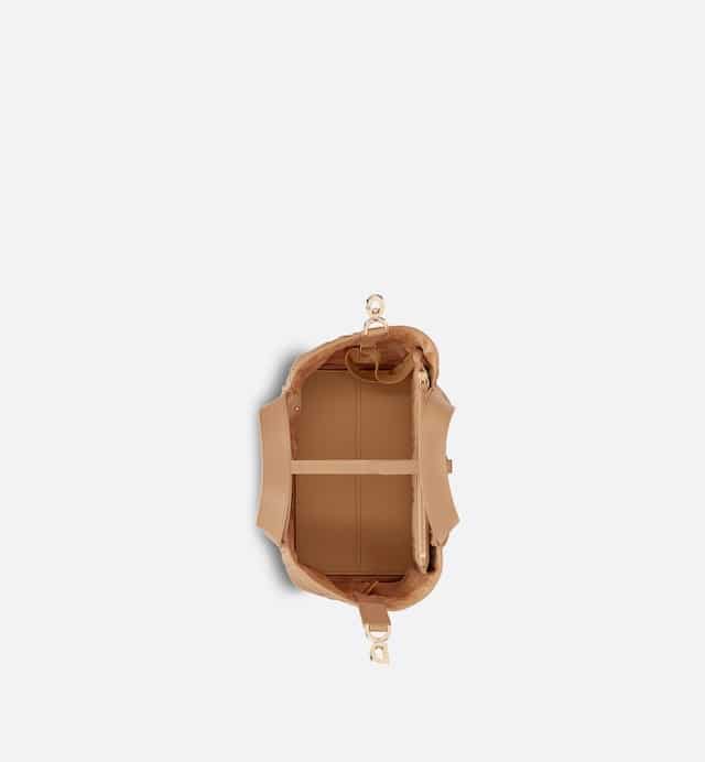 SMALL DIOR TOUJOURS BAG Medium Tan Macrocannage Calfskin