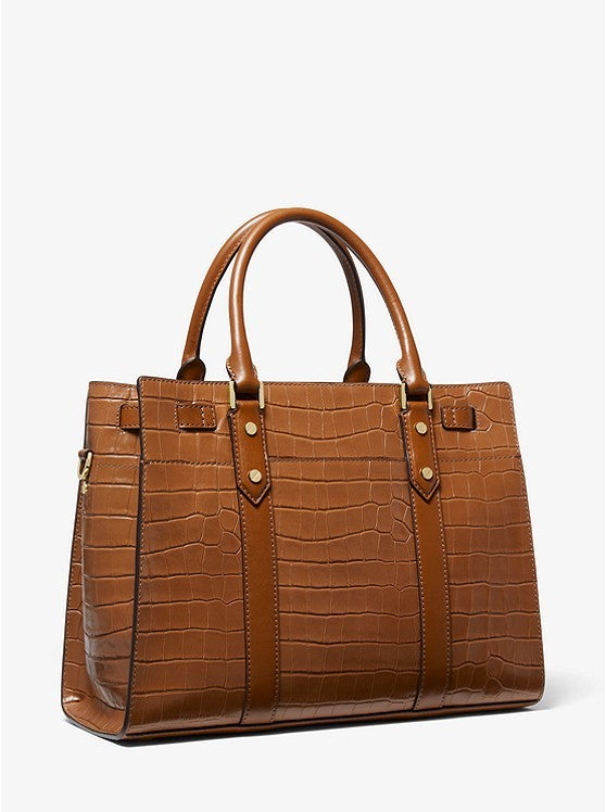 Michael Kors Large Crocodile Leather Satchel