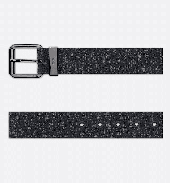 Black Micro Dior Oblique Jacquard, 35 MM