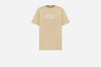 Christian Dior Couture Relaxed-Fit T-Shirt Beige Cotton Jersey