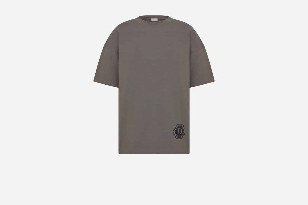 T-Shirt Gray Cotton Jersey and Silk