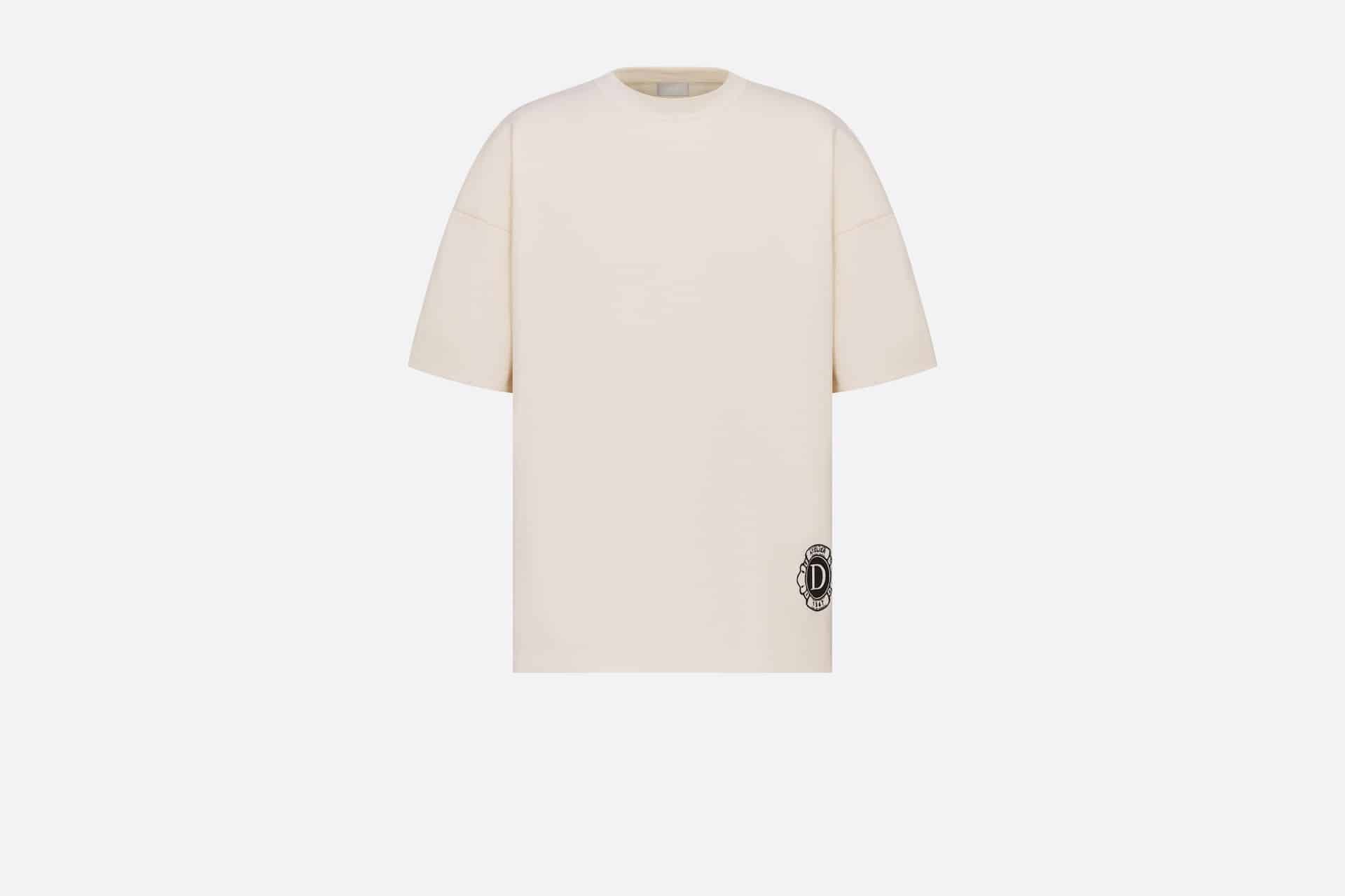 T-Shirt Ecru Silk and Cotton Jersey