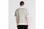 Dior Oblique Polo Shirt White Cotton Jacquard
