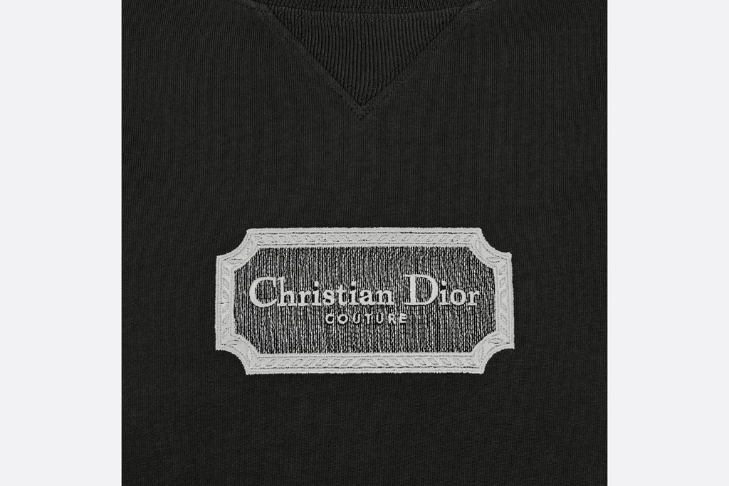 Christian Dior Couture Relaxed-Fit T-Shirt Black Cotton Jersey