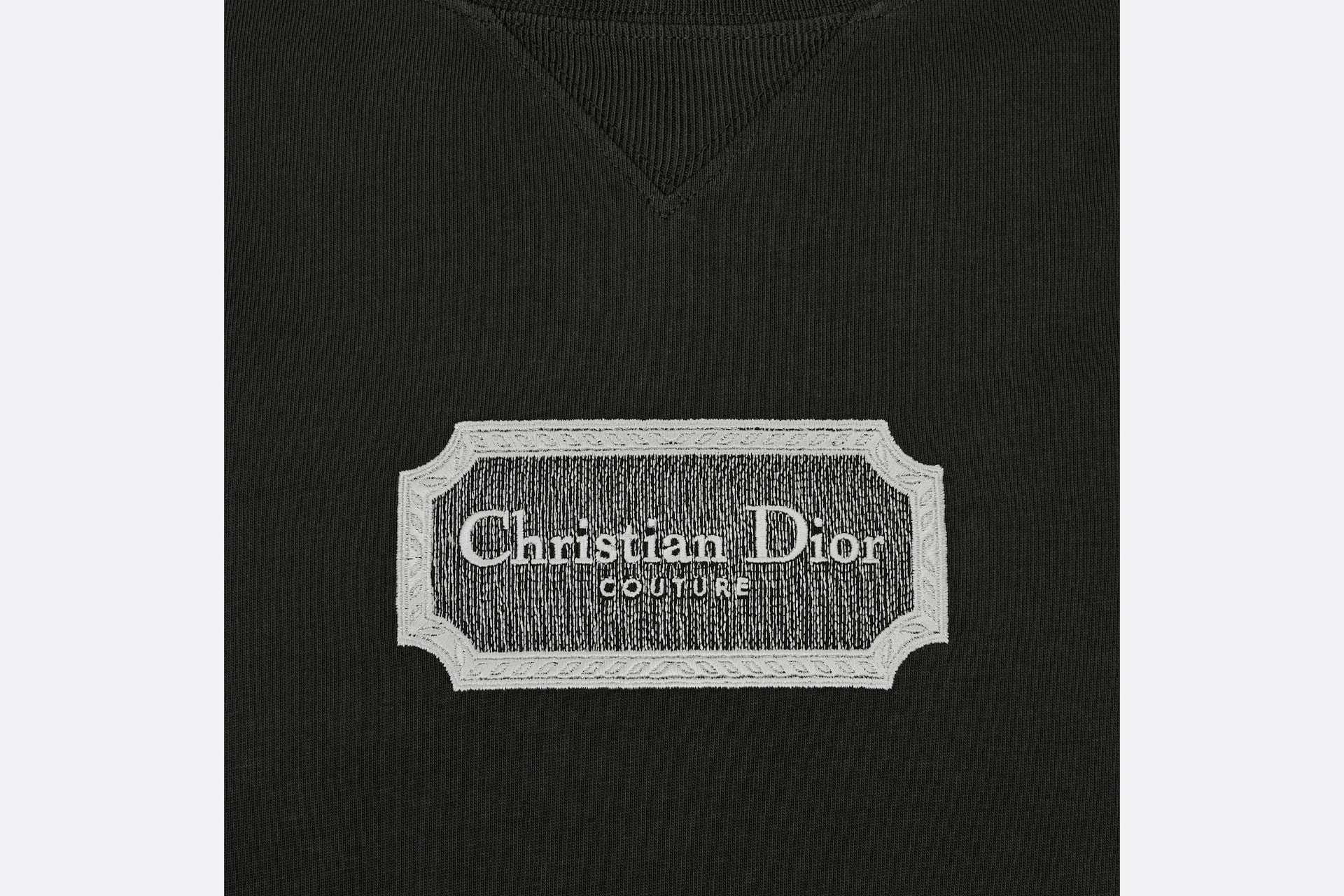 Christian Dior Couture Relaxed-Fit T-Shirt Black Cotton Jersey