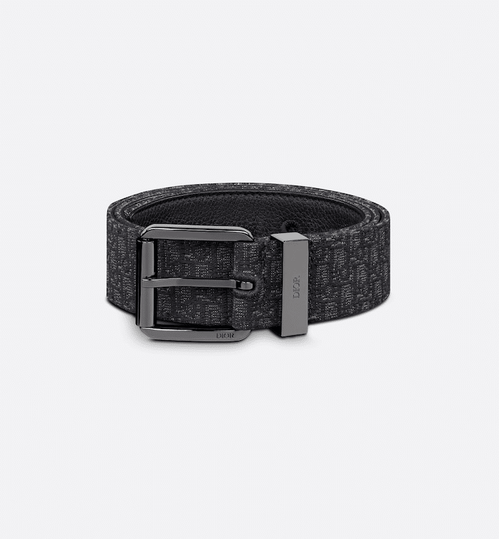 Black Micro Dior Oblique Jacquard, 35 MM