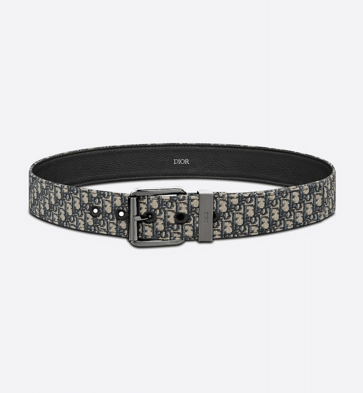 Beige and Black Micro Dior Oblique Jacquard, 35 MM