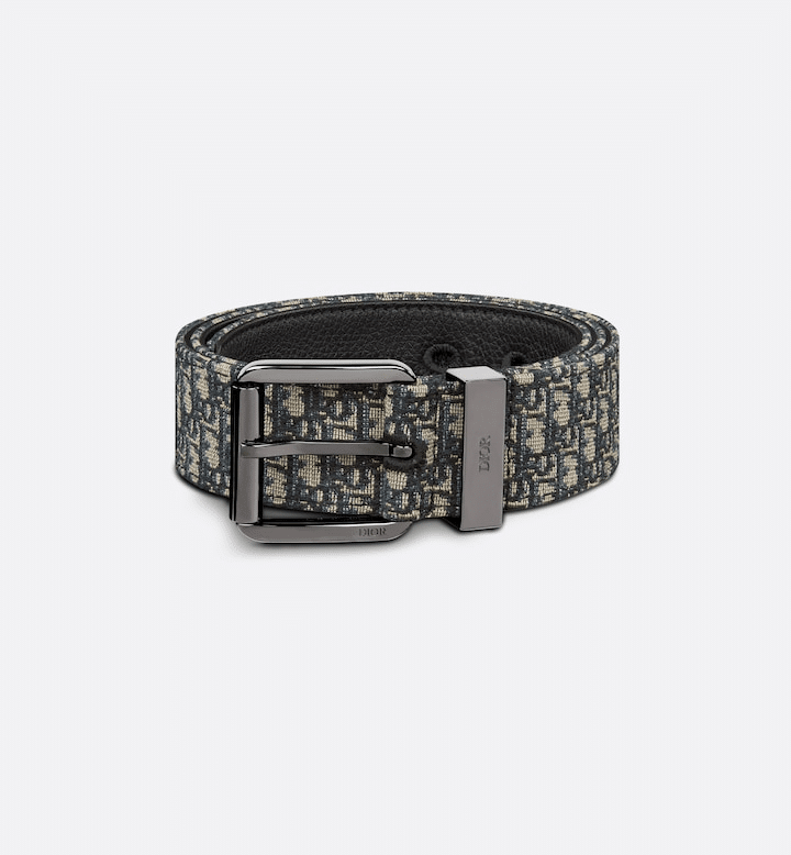 Beige and Black Micro Dior Oblique Jacquard, 35 MM
