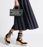 East-West Dior Book Tote with strap