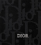 Black Dior Oblique Galaxy Leather