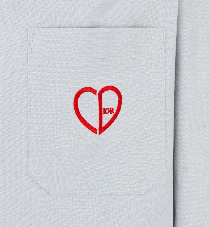 CD Heart Embroidered Shirt