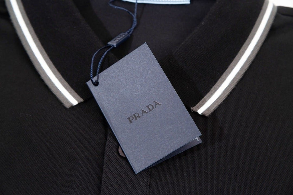 Prada Cotton Black Polo shirt