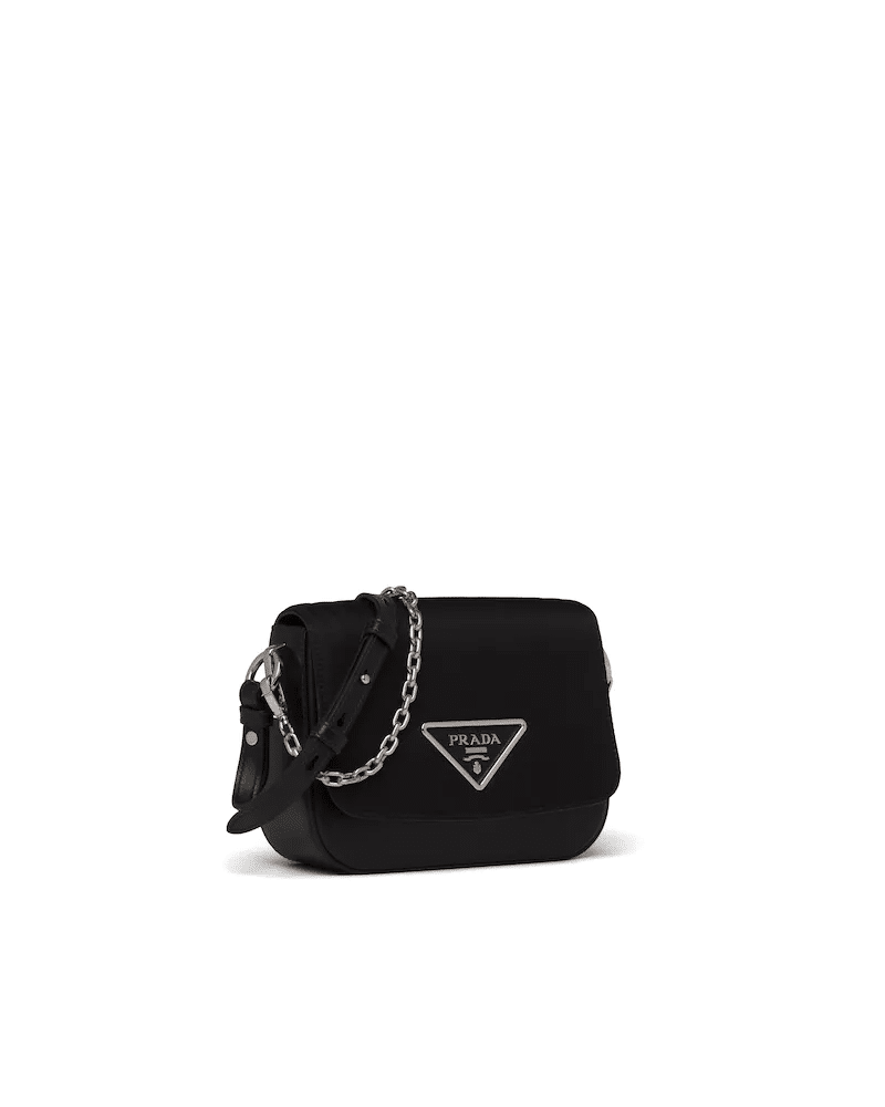 Prada Nylon and Leather Identity Shoulder Bag