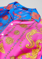 Versace Barocco Western Silk Twill Shirt
