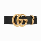 Gucci Leather belt with Double G buckle
