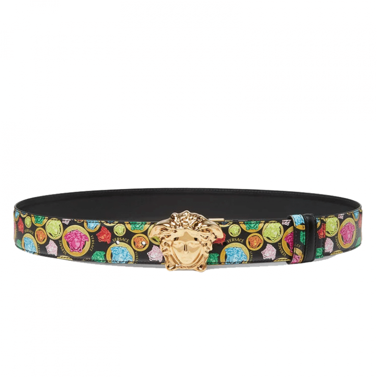Versace La Medusa Leather Belt