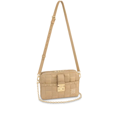 Louis Vuitton Troca MM Bag in Beige