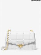 Michael Kors SoHo Large Studded Quilted Leather Shoulder Bag