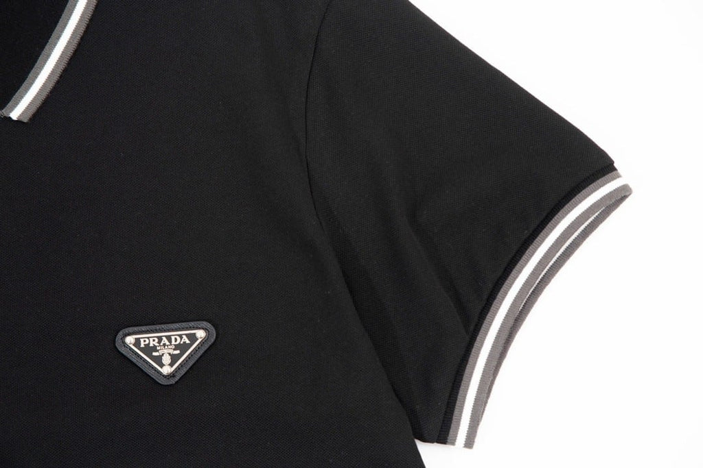 Prada Cotton Black Polo shirt