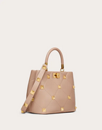 Valentino Roman Stud The Handle Bag in Nappa