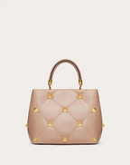 Valentino Roman Stud The Handle Bag in Nappa