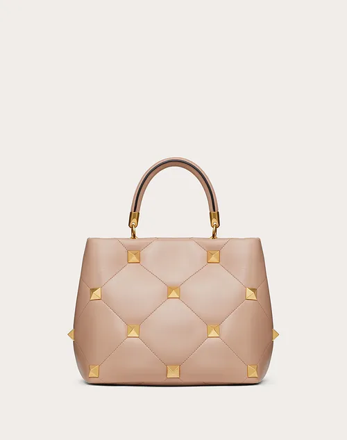 Valentino Roman Stud The Handle Bag in Nappa