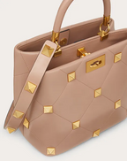 Valentino Roman Stud The Handle Bag in Nappa