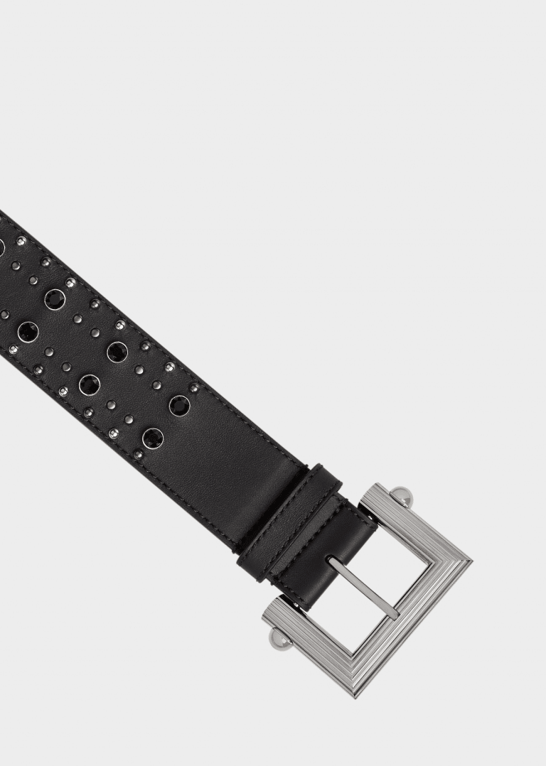 Versace Stud Square Buckle Belt