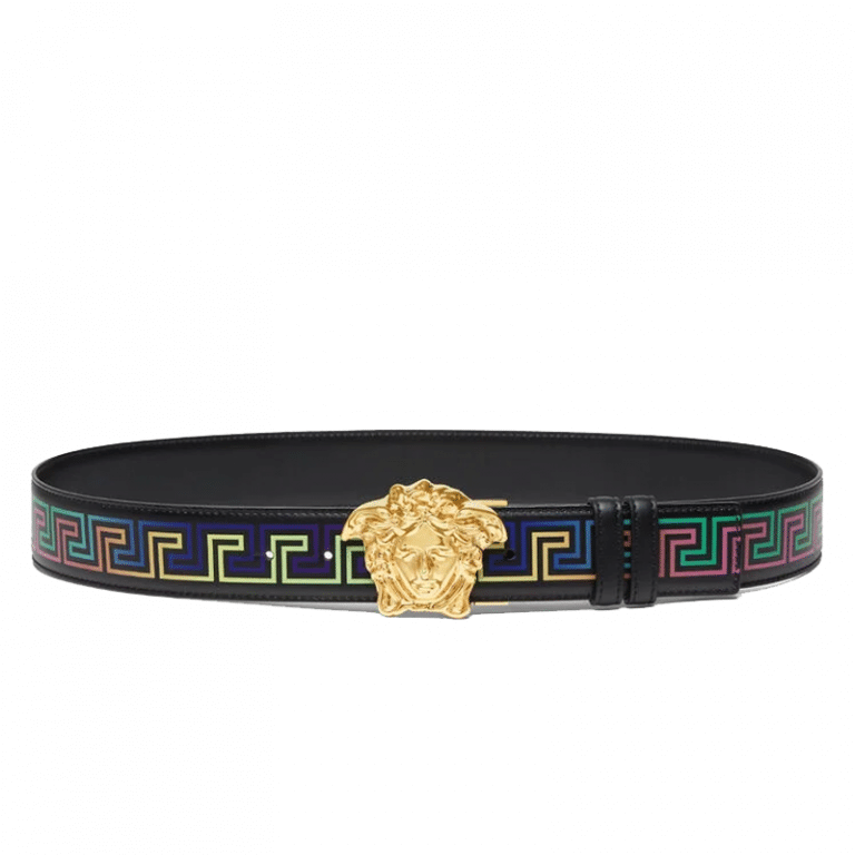 Versace La Medusa Greca Neon Print Belt