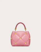 Valentino Small Roman Stud The Handle Bag in Nappa
