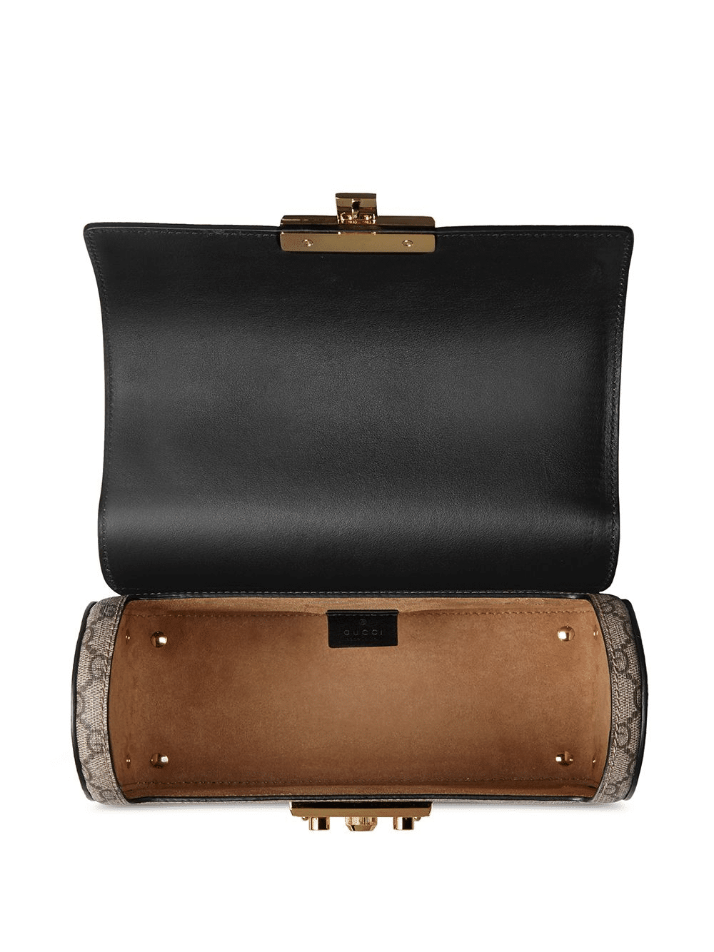 Gucci Padlock GG small bamboo shoulder bag
