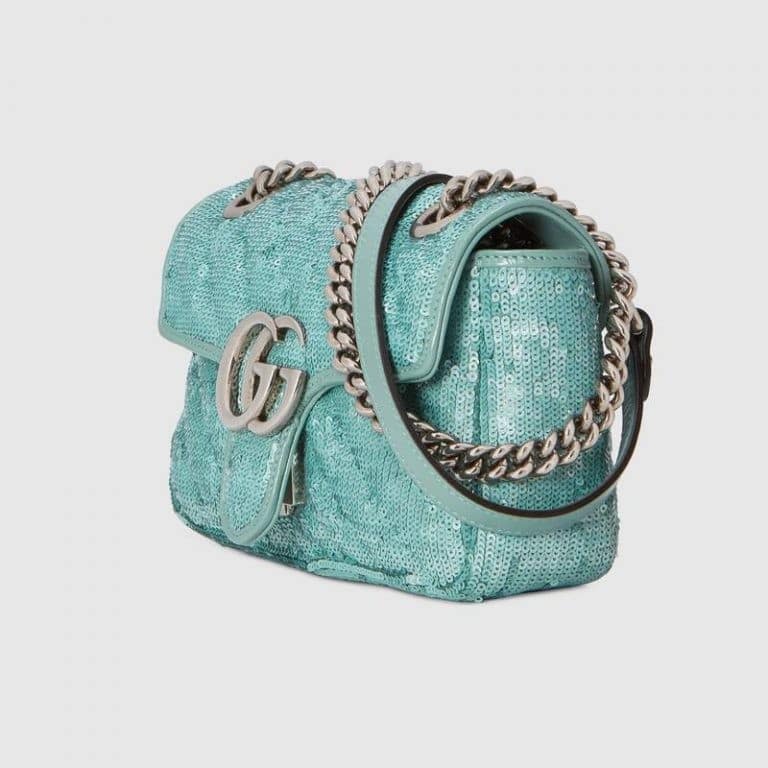 Gucci GG Marmont Mini Sequin Shoulder Bag