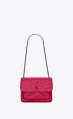 YSL NIKI Baby in crinkled vintage leather Bag