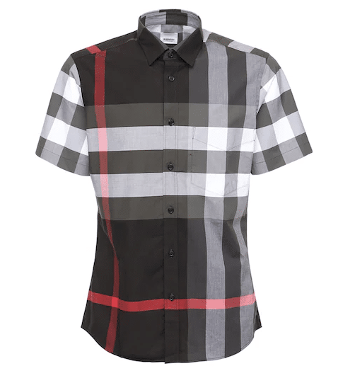 BURBERRY SOMERTON STRETCH COTTON POPLIN SHIRT
