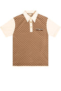 GUCCI BEIGE POLO SHIRT WITH LOGO