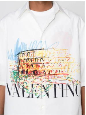 Valentino Roman Sketches print shirt