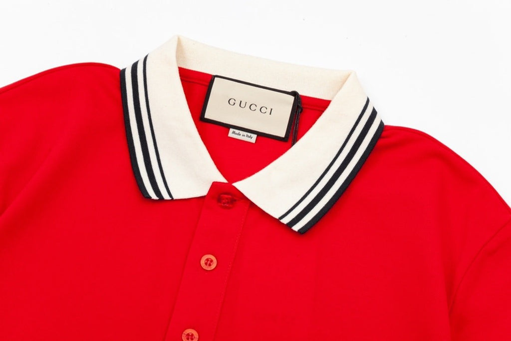 Gucci GG Logo Pique Polo Shirt
