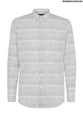Fendi micro-print striped shirt