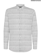 Fendi micro-print striped shirt