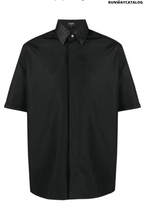 Fendi contrasting collar shirt