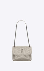 YSL NIKI Baby in crinkled vintage leather Bag