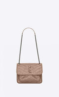 YSL NIKI Baby in crinkled vintage leather Bag