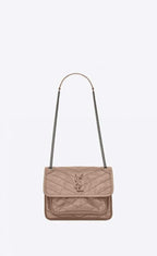 YSL NIKI Baby in crinkled vintage leather Bag