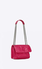 YSL NIKI Baby in crinkled vintage leather Bag