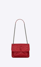 YSL NIKI Baby in crinkled vintage leather Bag