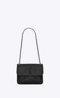 YSL NIKI Baby in crinkled vintage leather Bag