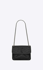 YSL NIKI Baby in crinkled vintage leather Bag